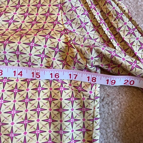 70s Flair, Ark & Co. v-neck long sleeve mini dress with bell sleeves, size Small - Picture 9 of 13